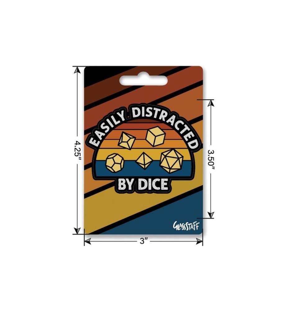 Glass Staff - Easily Distracted Sticker Mehrfarbig