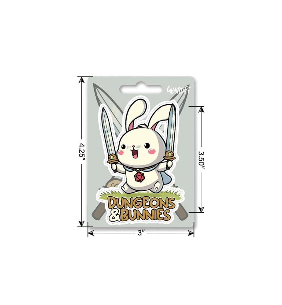 Glass Staff - Dungeons and Bunnies Sticker Mehrfarbig