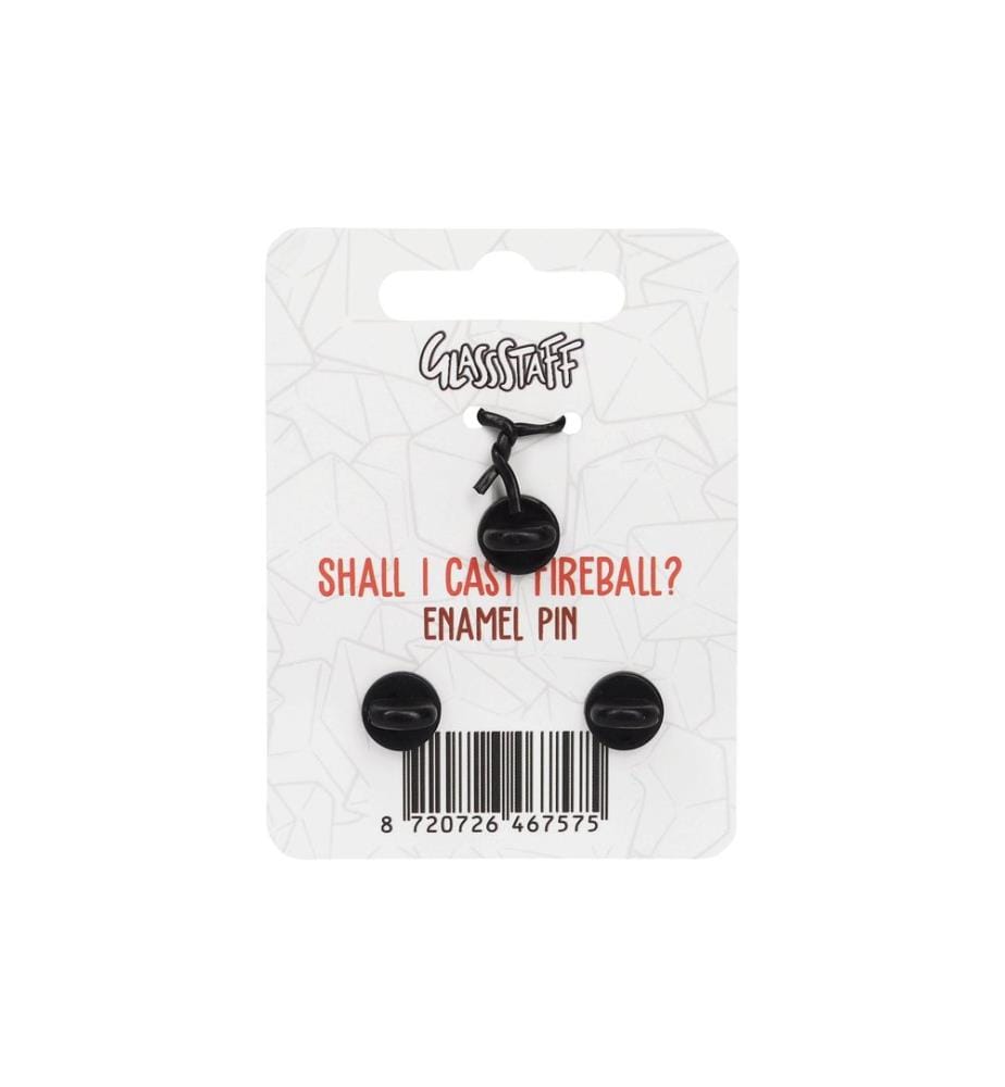 Glass Staff - Anstecker Casting Fireball Spinner Schwarz/Rot
