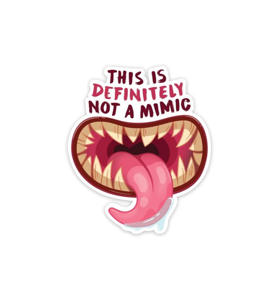 Glass Staff - Transparent Not a Mimic Sticker Mehrfarbig