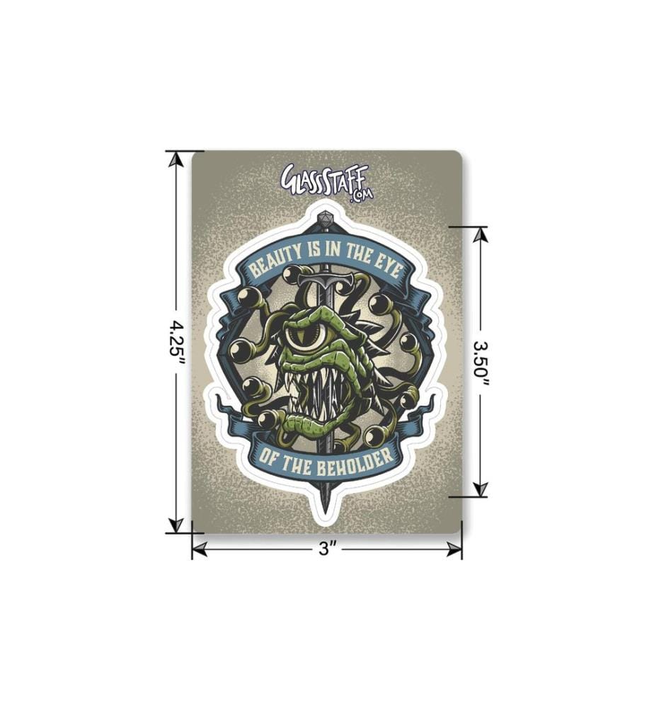 Glass Staff - Eye of The Beholder Sticker Mehrfarbig