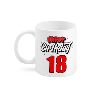 Trendcompany Tasse 18ème anniversaire
