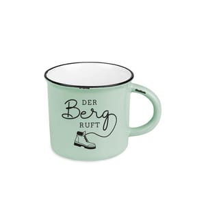 Grafik Werkstatt Tasse Vintage Bergglück, La montagne appelle
