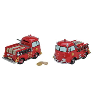 G. Wurm Tirelire Voiture de pompiers 10 x 17 x 11 cm