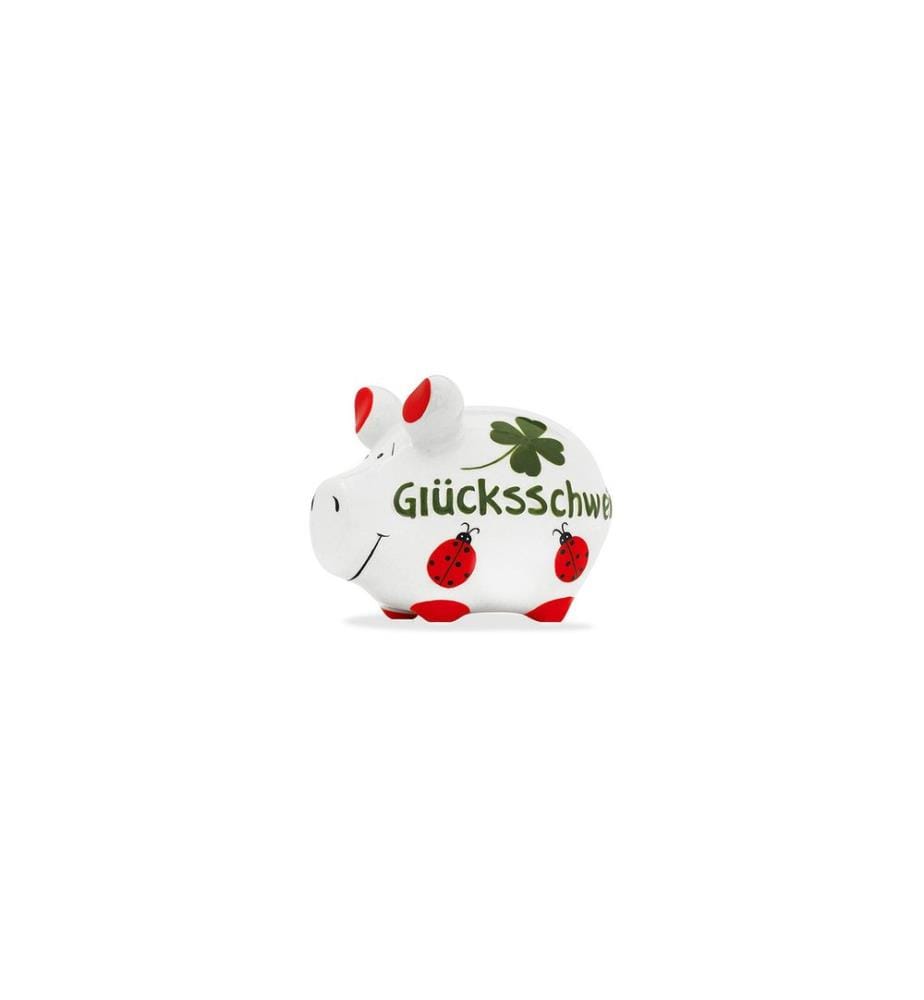 G. Wurm Spardose Glücksschwein 12.5 x 9 x 9 cm
