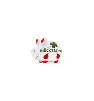 G. Wurm Spardose Glücksschwein 12.5 x 9 x 9 cm