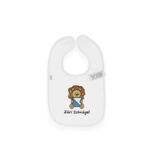 Bavoir Very Important Baby Züri Schnügel Blanc