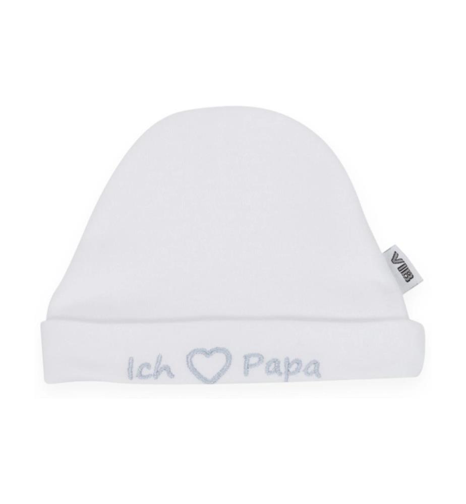 Very Important Baby Bonnet Ich Herz Papa Blanc