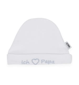 Very Important Baby Bonnet Ich Herz Papa Blanc