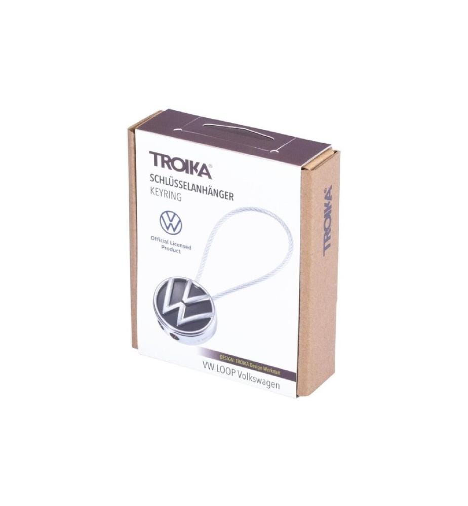 Troika Porte-clés VW Loop Noir / Argent