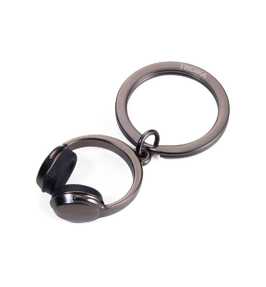 Troika Porte-clés Headphone black chrome