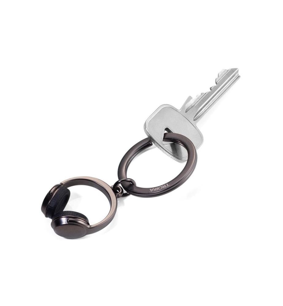 Troika Porte-clés Headphone black chrome