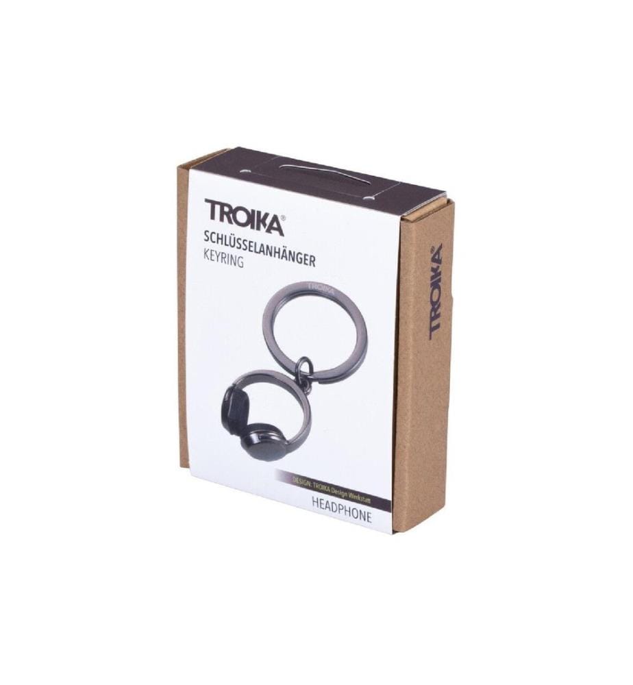 Troika Porte-clés Headphone black chrome