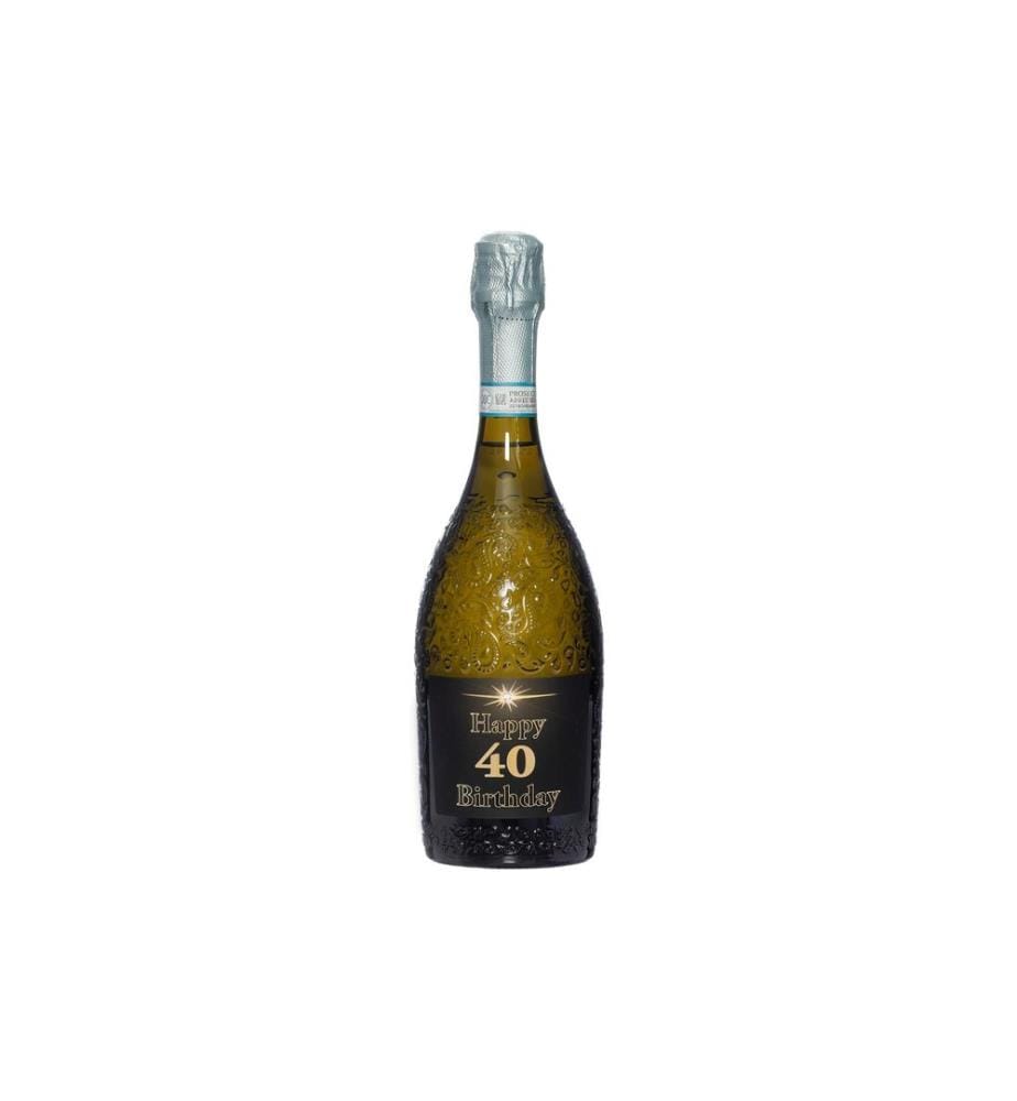 Dreams and Fantasy Idée cadeau Prosecco dark Happy Birthday 40 750 ml