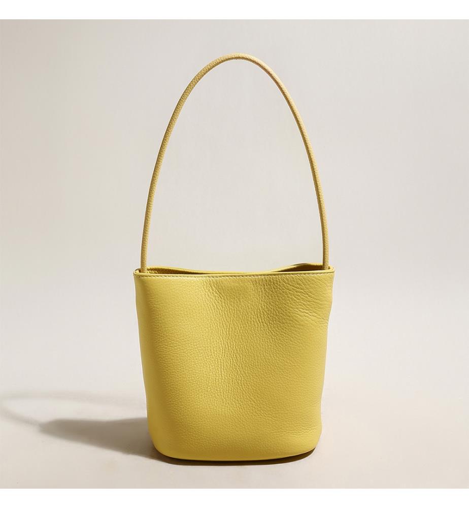 Minimalistische Eimertasche - Gelb