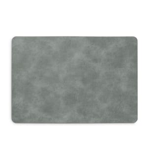 Place mat - Imitation leather - Grey