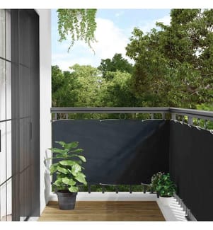 Balkon-Sichtschutz Anthrazit 75x300 cm Oxford-Gewebe