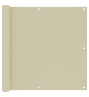 Balkon-Sichtschutz Creme 90x500 cm Oxford-Gewebe