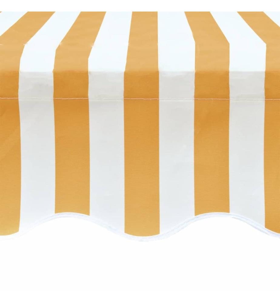 Markisenbespannung Canvas Gelb & Weiss 4x3 m (ohne Rahmen)