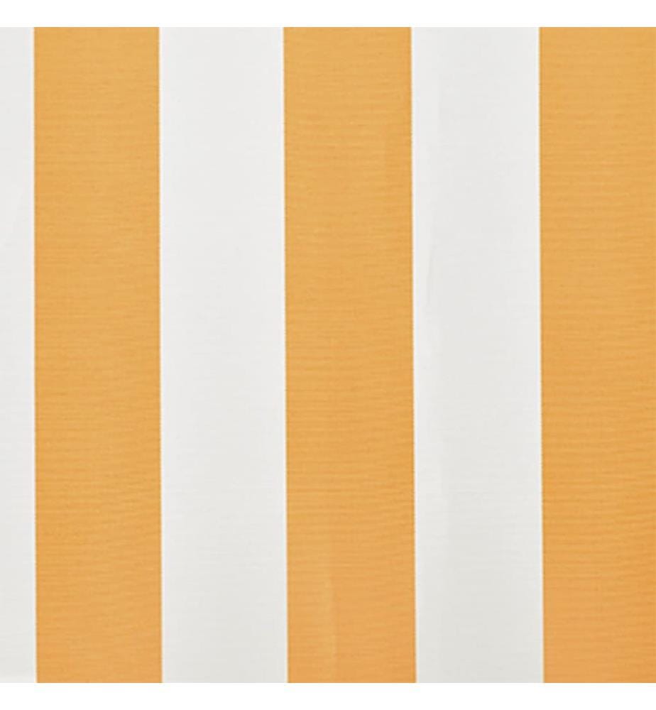 Markisenbespannung Canvas Gelb & Weiss 4x3 m (ohne Rahmen)