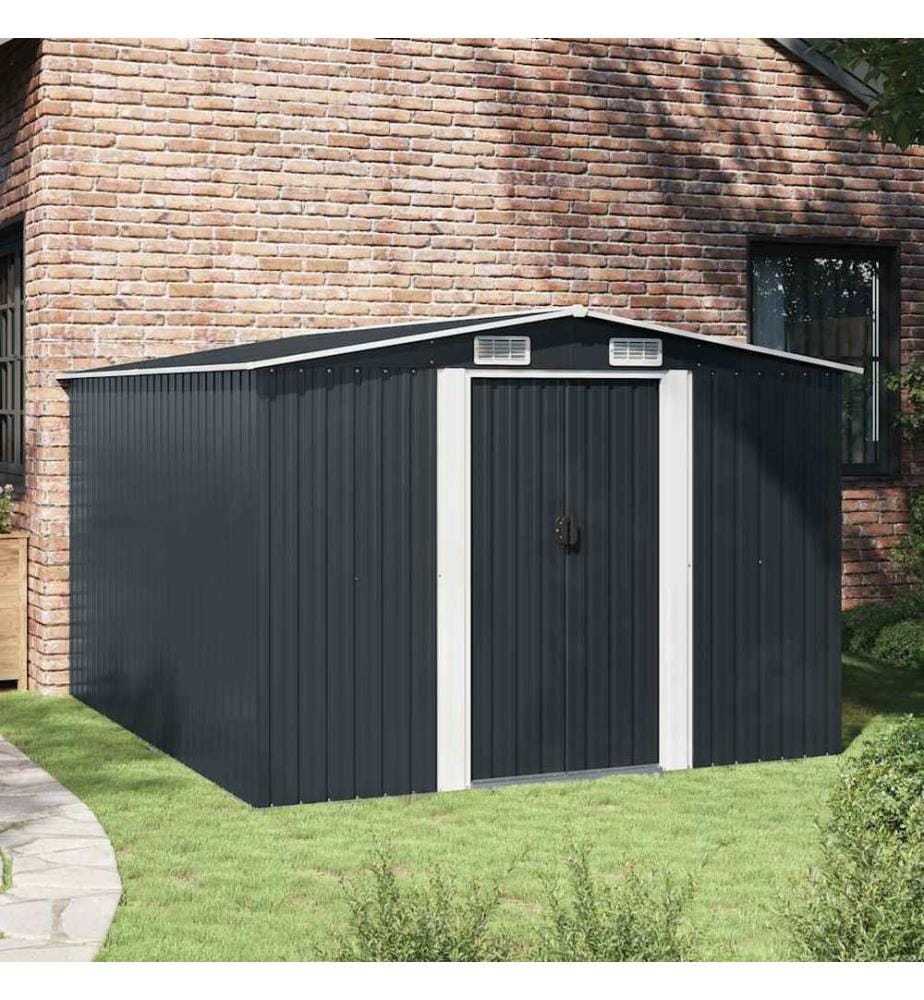Abri de jardin 257x298x178 cm Métal Anthracite