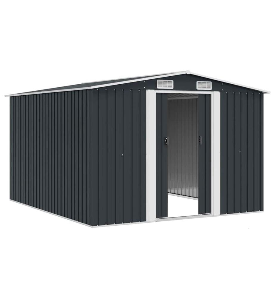 Abri de jardin 257x298x178 cm Métal Anthracite