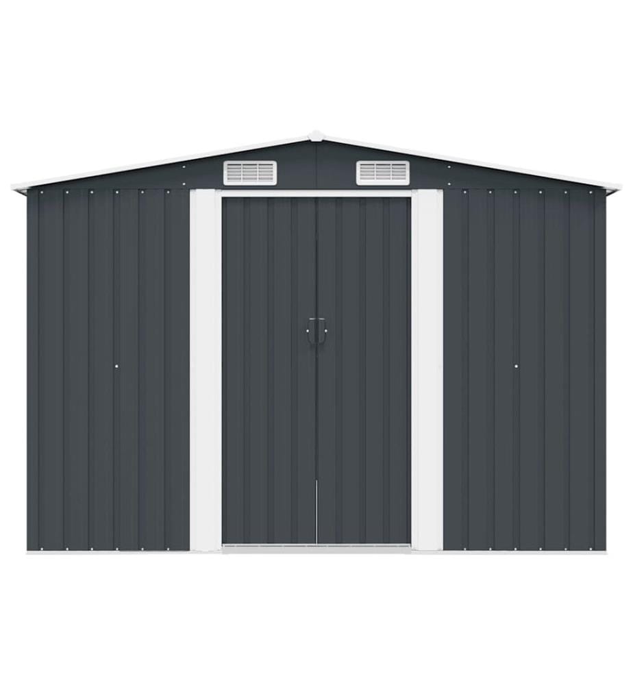 Abri de jardin 257x298x178 cm Métal Anthracite
