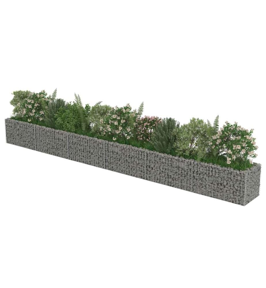Gabionen-Hochbeet Verzinkter Stahl 540×50×50 cm