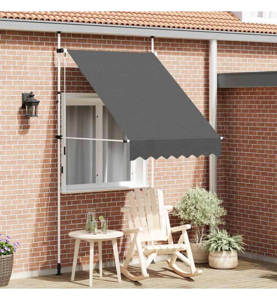 Einziehbare Markise Handbetrieben 150 cm Anthrazit