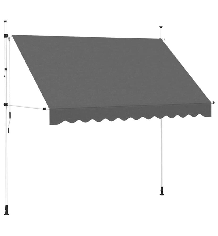 Einziehbare Markise Handbetrieben 300 cm Anthrazit