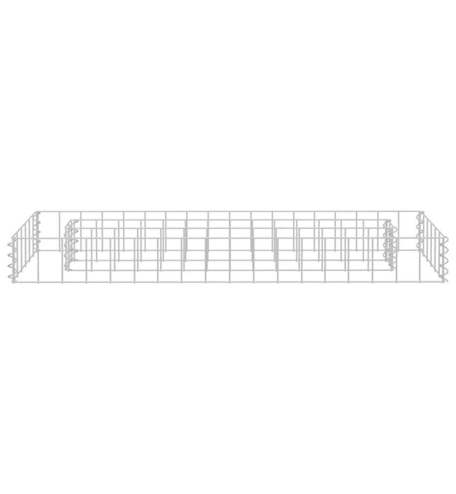 Gabionen-Hochbeet Verzinkter Stahl 90x30x10 cm