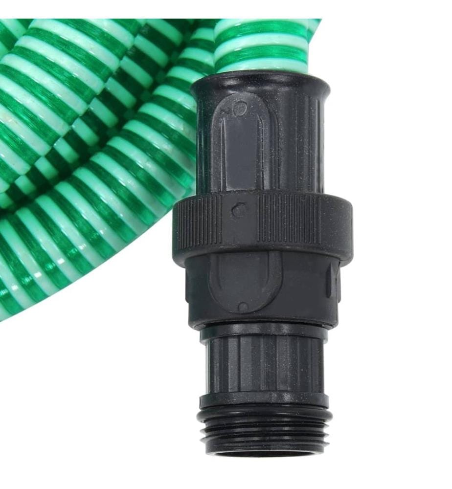 Saugschlauch mit PVC-Anschlüssen Grün 1" 10 m PVC