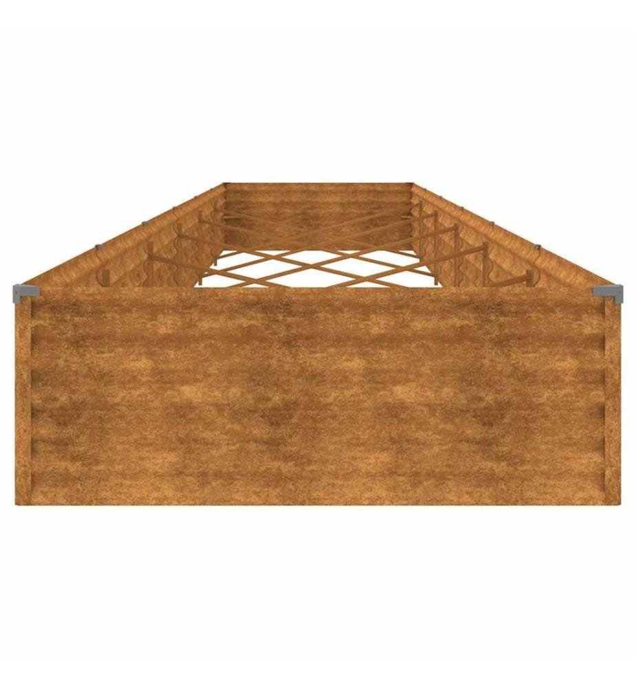 Hochbeet 579x100x36 cm Cortenstahl