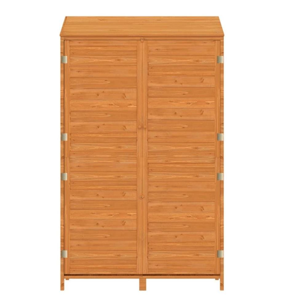 Remise de jardin Marron 102x52x174,5 cm Bois de sapin solide