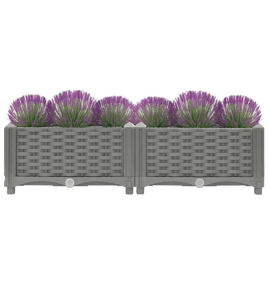 Hochbeet 80x40x23 cm Polypropylen