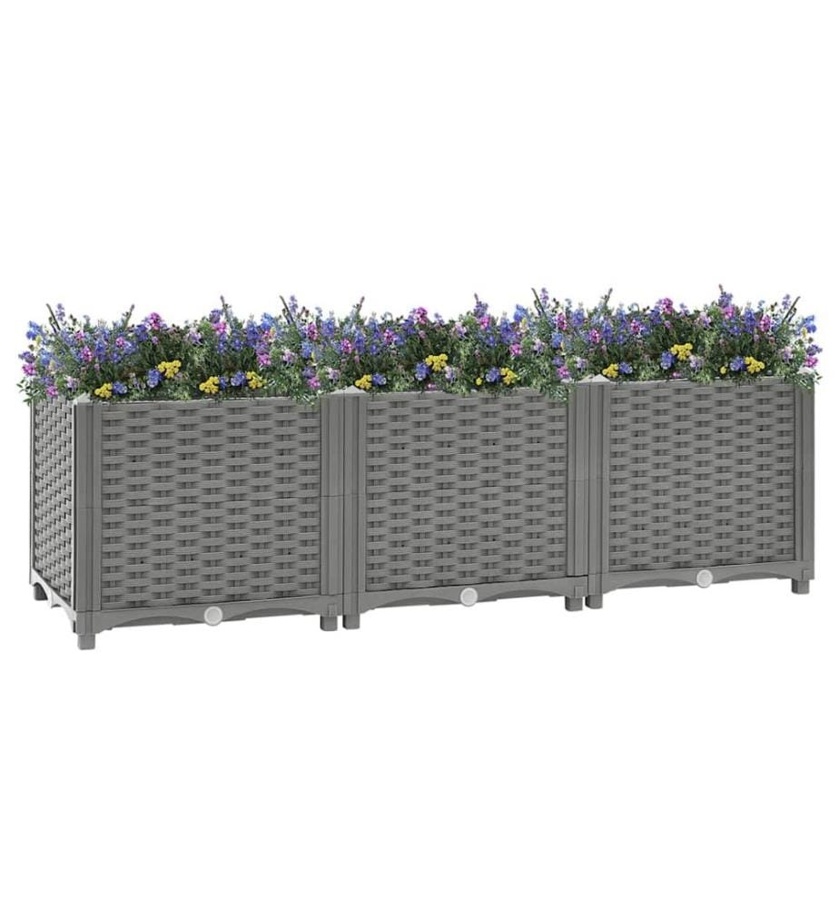 Hochbeet 120x40x38 cm Polypropylen