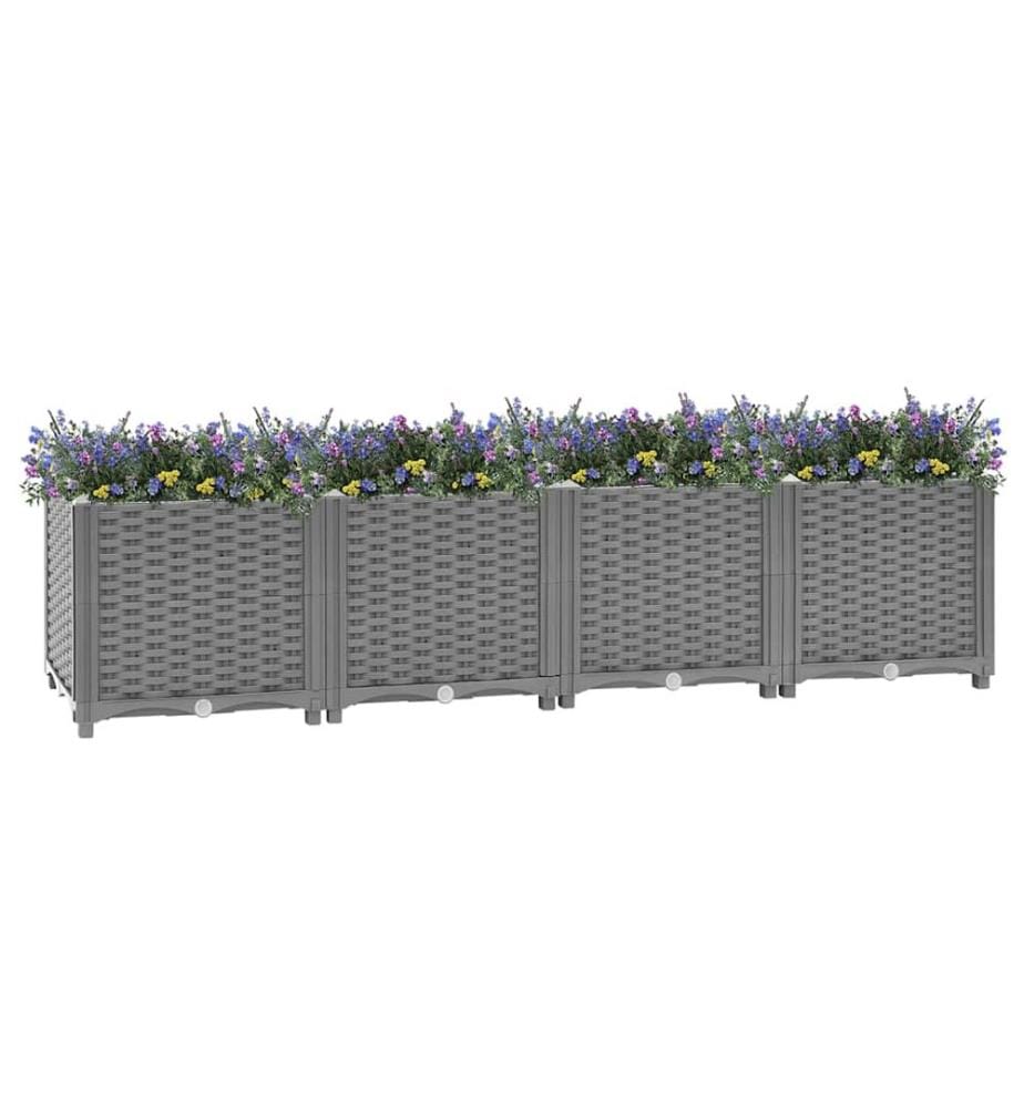 Hochbeet 160x40x38 cm Polypropylen