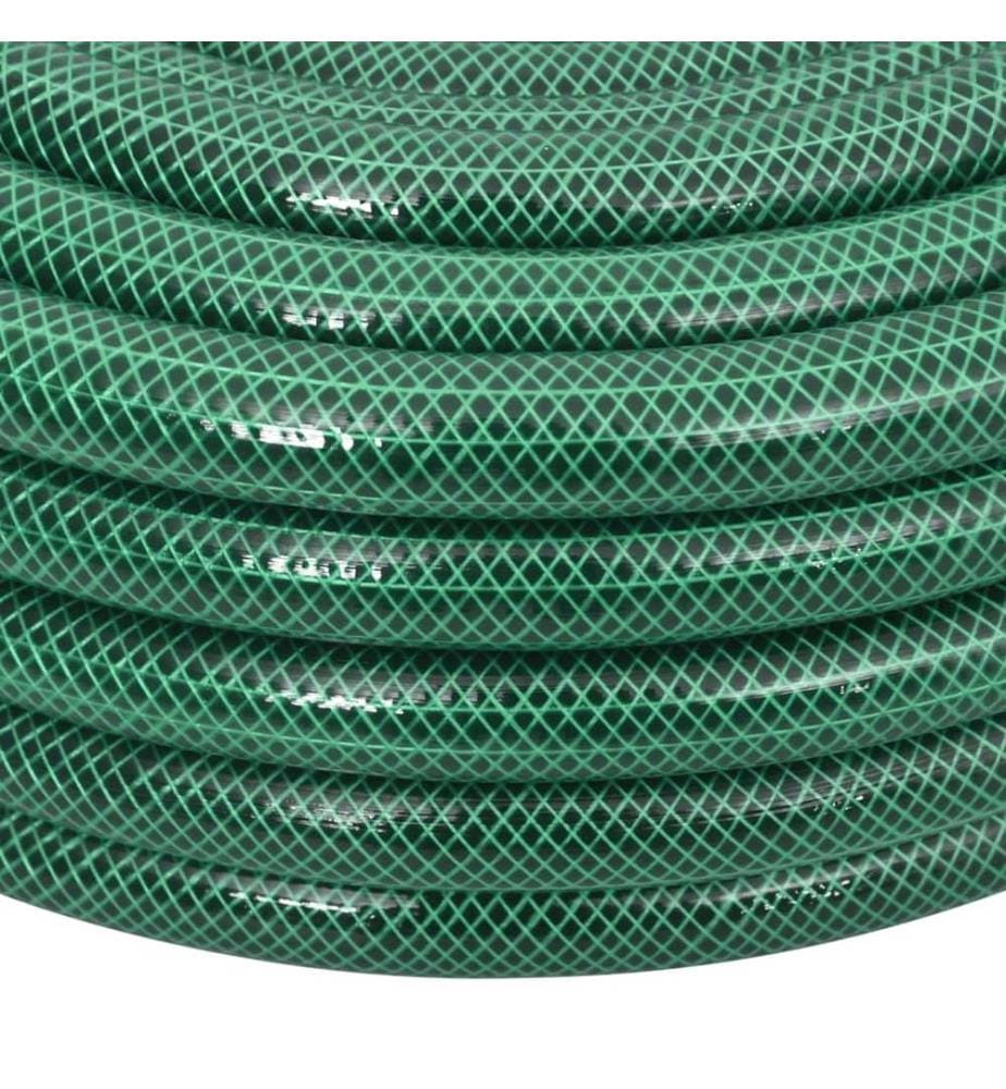 Gartenschlauch mit Kupplung-Set Grün 0,75" 10 m PVC
