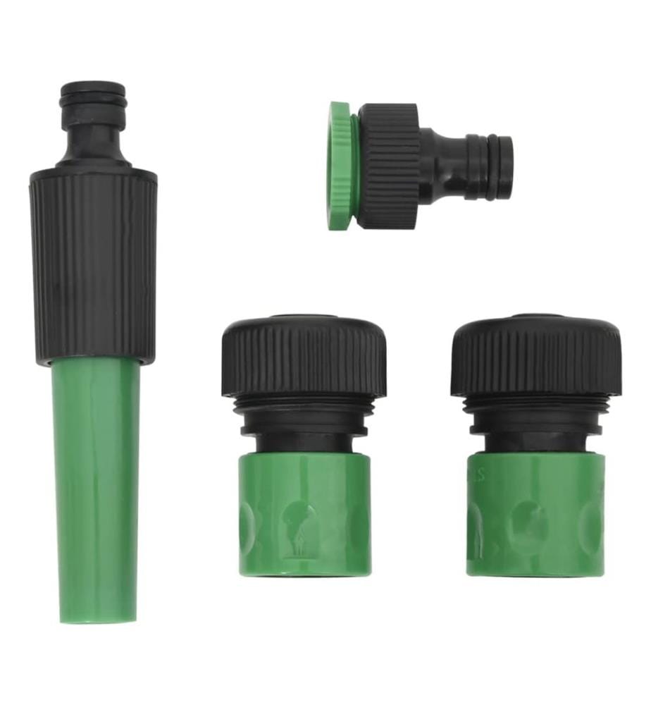 Gartenschlauch mit Kupplung-Set Grün 0,75" 10 m PVC