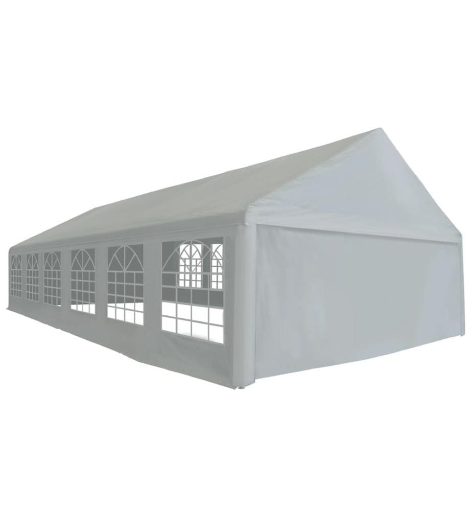 Partyzelt PE 6x12 m Grau