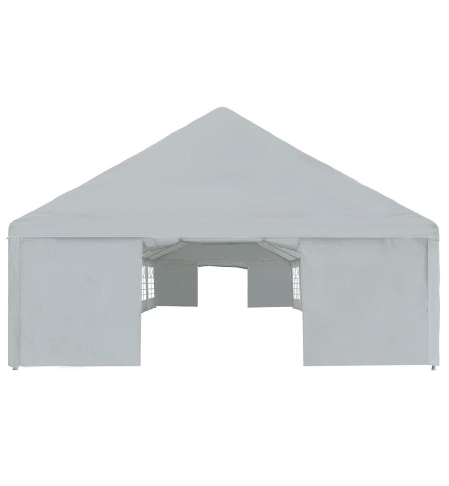 Partyzelt PE 6x12 m Grau