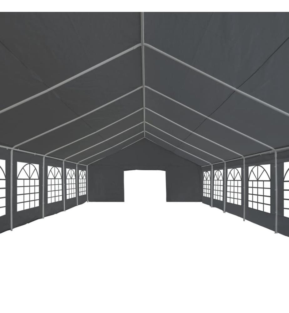 Partyzelt PE 6x12 m Grau