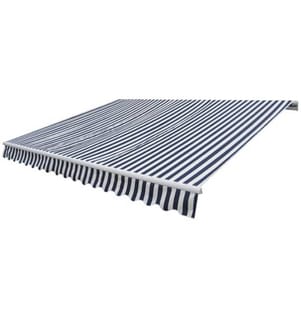 Gelenkarmmarkise Handbetrieben 300 cm Blau/Weiss