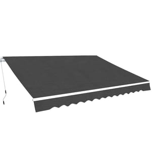 Auvent pliable manuel 350 cm Anthracite