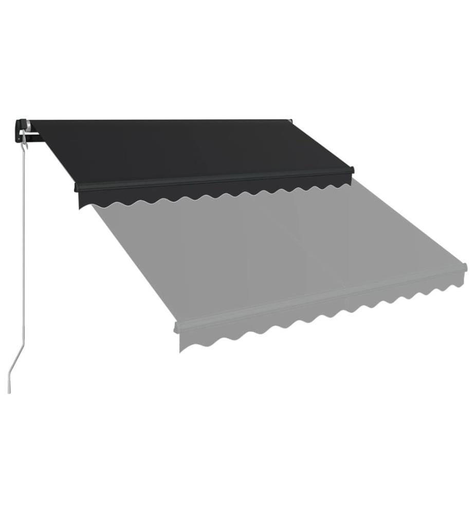 Auvent manuel rétractable 300x250 cm Anthracite