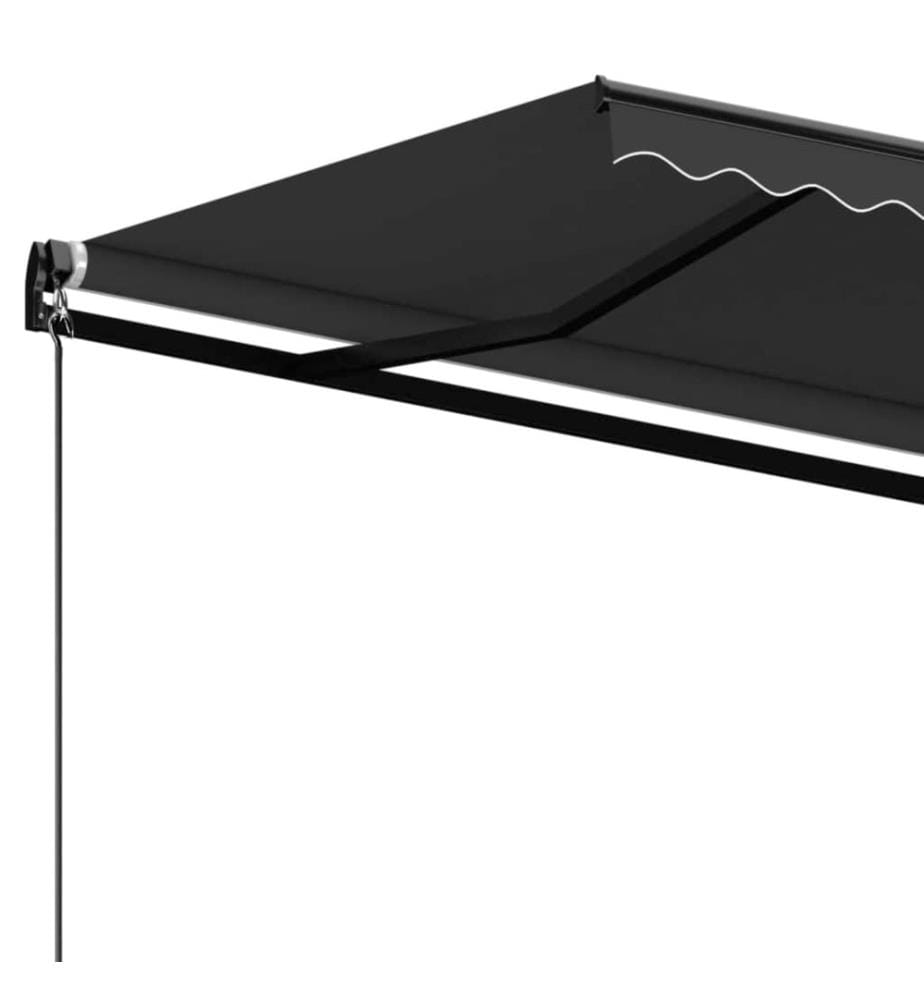 Auvent manuel rétractable 450x350 cm Anthracite