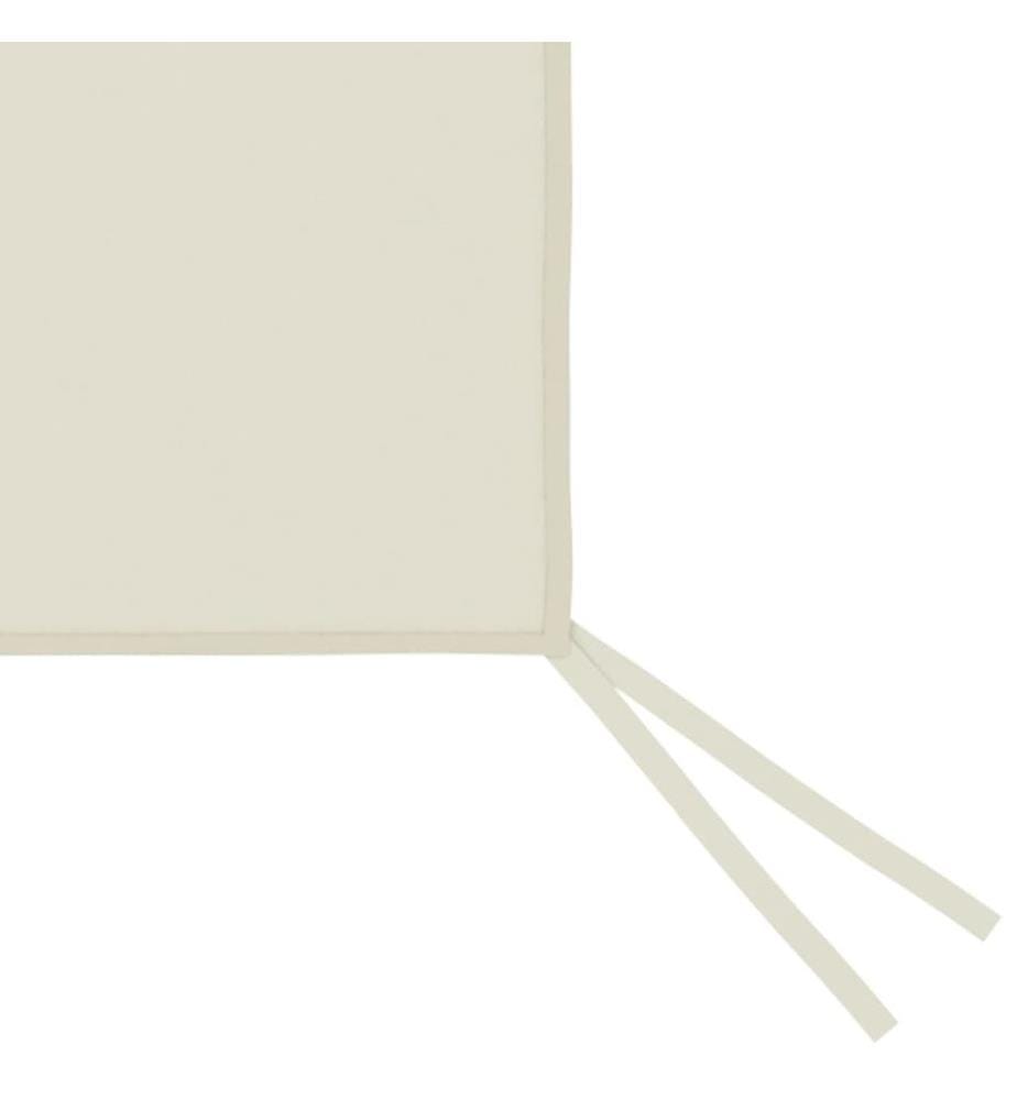 Parois latérales de belvédère avec fenêtres 2 pcs Crème
