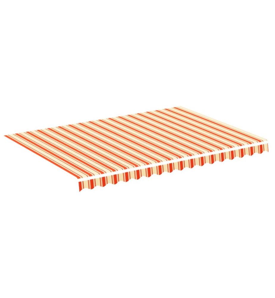 Tissu de remplacement pour auvent Jaune et orange 3,5x2,5 m