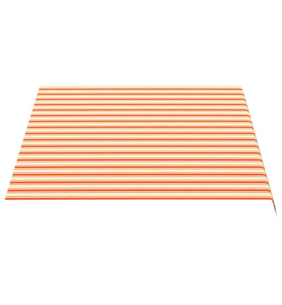 Tissu de remplacement pour auvent Jaune et orange 3,5x2,5 m
