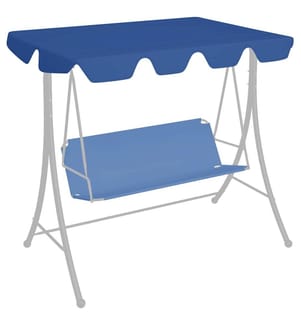 Ersatzdach für Hollywoodschaukel Blau 188/168x145/110 cm